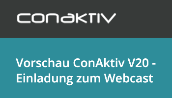 Einladung zum ConAktiv-Webcast