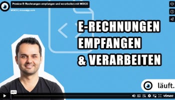 Moco - E-Rechnung Video Beitragsbild